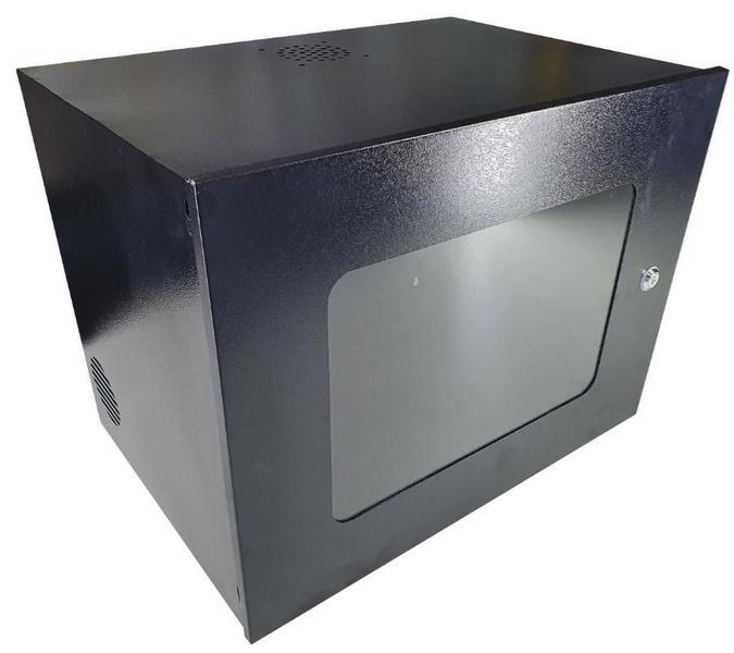 Imagem de Mini Rack 8U c/ Visor Acrílico - 350x500mm - Preto/Branco