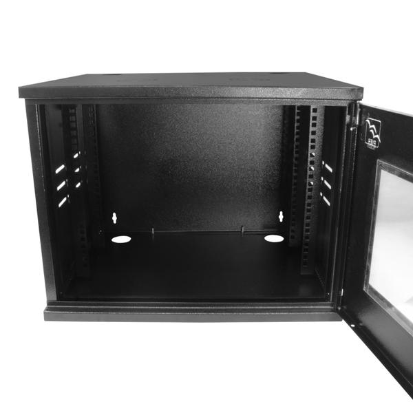 Imagem de Mini Rack de Parede 8Ux570mm Desmontável Preto - Pier Telecom