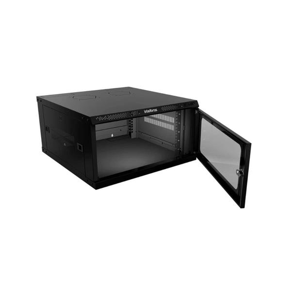 Imagem de Mini Rack Desmontável de Parede Intelbras MRD 547, 5U, 19" x 470mm, Preto