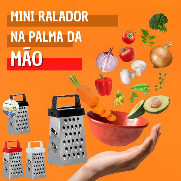 Imagem de Mini Ralador 4 Faces Para Queijos e Legumes 9cm