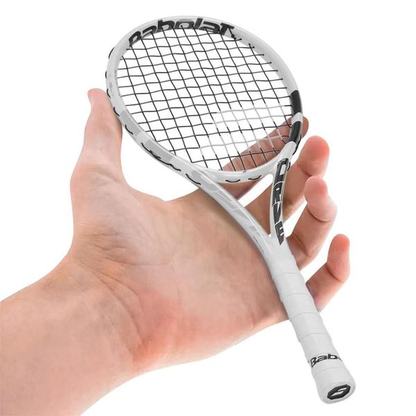 Imagem de Mini Raquete Babolat Pure Drive Team Wibledon Branco Preto e Cinza