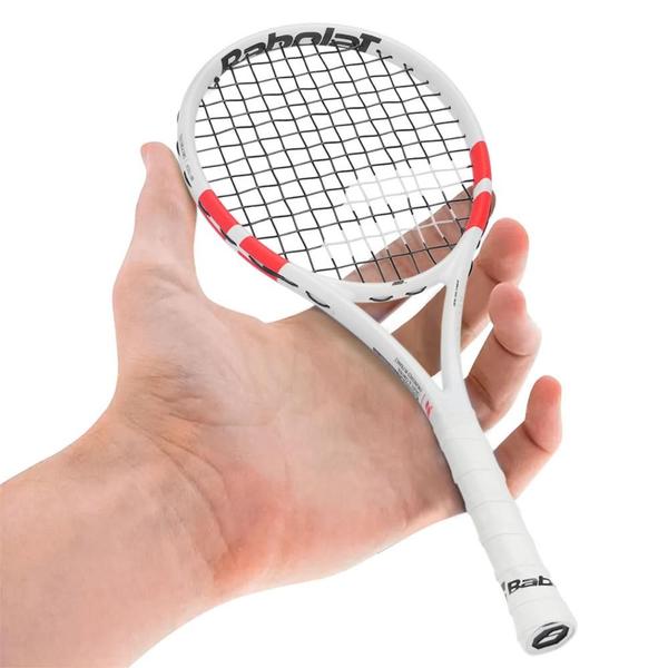 Imagem de Mini Raquete Babolat Pure Strike Branca e Vermelha