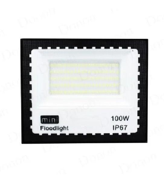 Imagem de Mini Refletor Holofote 100 Led 100W Branco Frio Ip67 6000k Prova D'água Bivolt NF