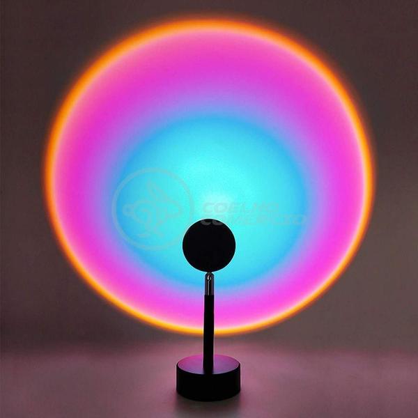 Mini Ring Light Sunset Projetor Lâmpada Tiktok Usb Arco Íris - AQUILAE Imagem de Mini Ring Light Sunset Projetor Lâmpada Tiktok Usb Arco Íris
