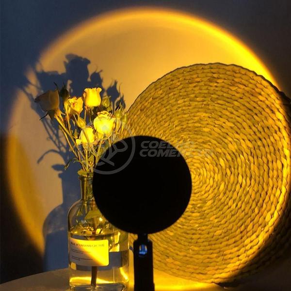 Imagem de Mini Ring Light Sunset Projetor Lâmpada Usb