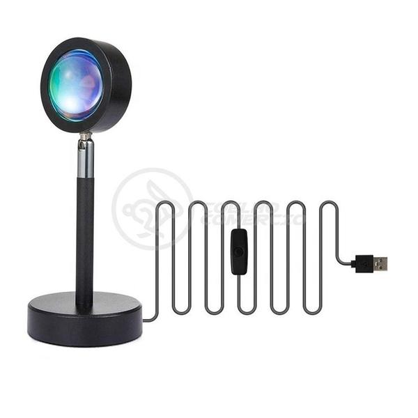 Mini Ring Light Sunset Projetor Lâmpada Usb Arco Íris - AQUILAE Imagem de Mini Ring Light Sunset Projetor Lâmpada Usb Arco Íris