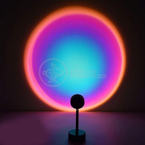 Mini Ring Light Sunset Projetor Lâmpada Usb Arco Íris - AQUILAE Imagem de Mini Ring Light Sunset Projetor Lâmpada Usb Arco Íris
