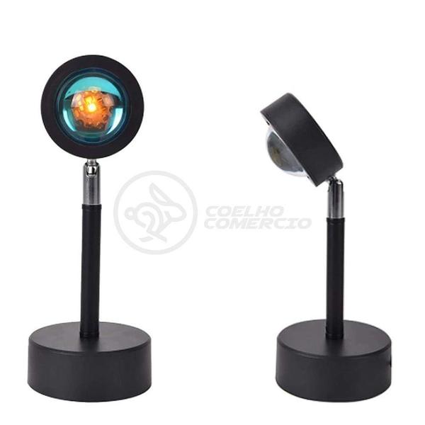 Mini Ring Light Sunset Projetor Lâmpada Usb Arco Íris - AQUILAE Imagem de Mini Ring Light Sunset Projetor Lâmpada Usb Arco Íris