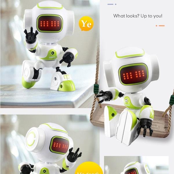 Imagem de Mini robô inteligente JJRC R8 LED Eyes DIY Vector Robot Comb