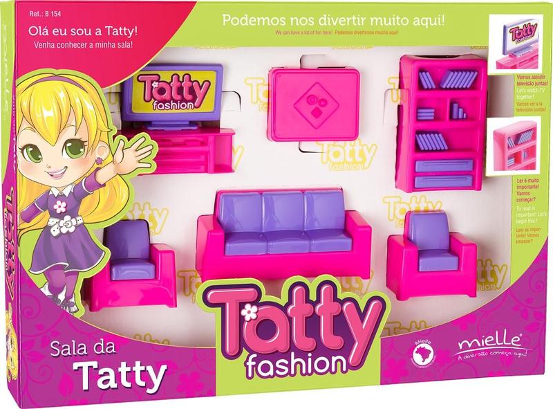 Imagem de Mini Sala Infantil 6 pçs - Tatty Fashion - Mielle