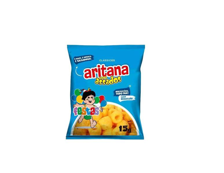 Imagem de Mini Salgadinho Chips Aritana 15g p/ festa - 200 unidades