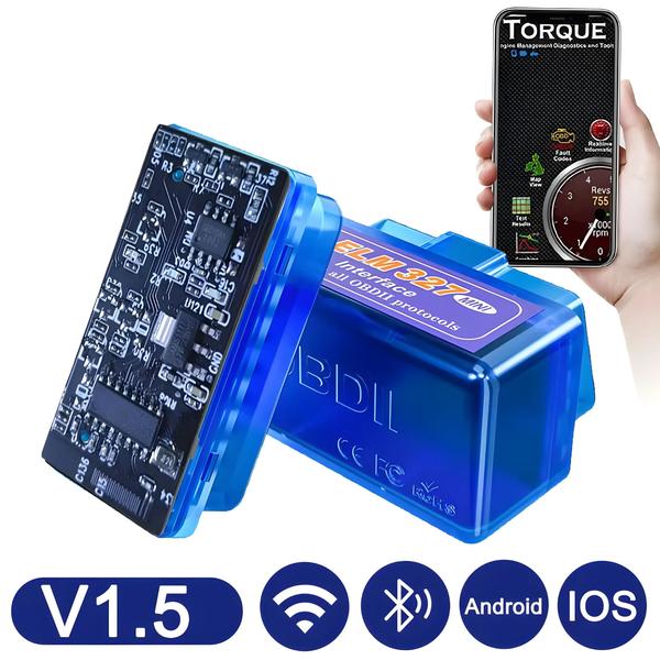 Imagem de Mini Scanner OBD2 Bluetooth/Wi-Fi Elm327 - Diagnóstico Automotivo Sem Fio