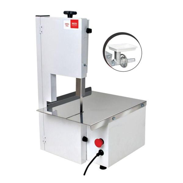 Mini Serra Fita Bivolt Branca C/Moedor - Malta Imagem de Mini Serra Fita Bivolt Branca C/Moedor
