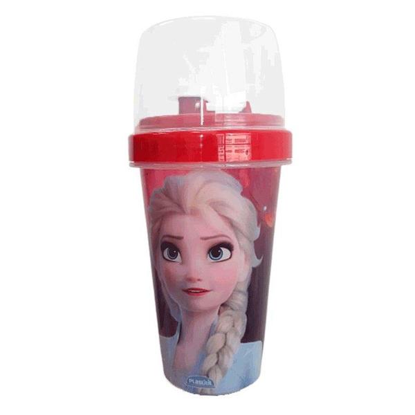 Imagem de Mini Shakeira com Tampa Frozen Elza 320ml - Plasútil - Rizzo