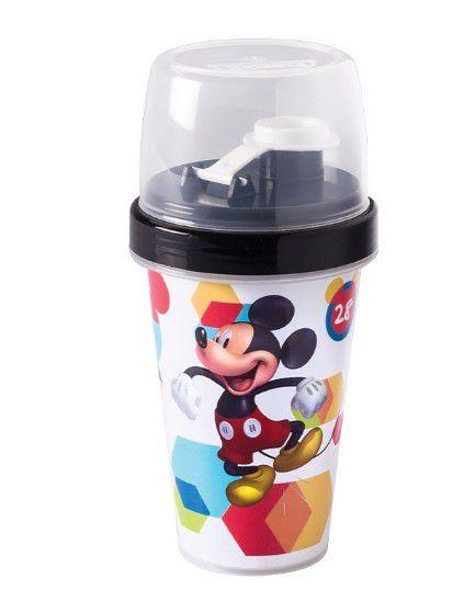 Imagem de Mini Shakeira Infantil Tampa Giratória Mickey Minnie 320ml