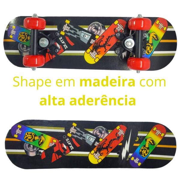 Imagem de Mini Skate Brinquedo Infantil Dm Radical Jr. Iniciantes