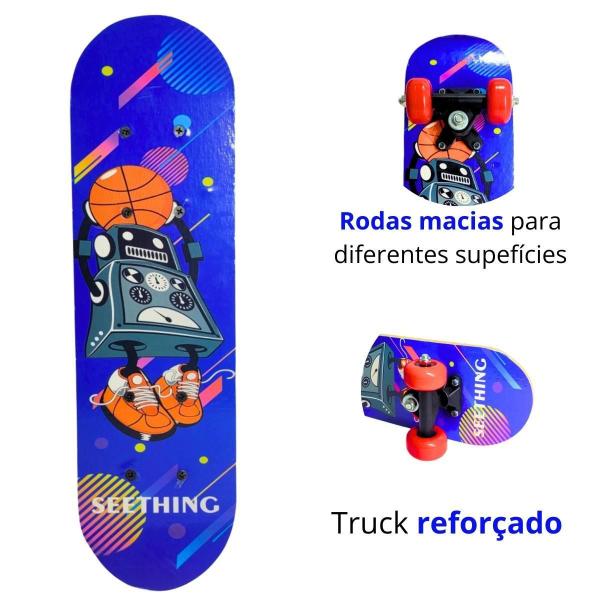 Imagem de Mini Skate Brinquedo Infantil Dm Radical Jr. Iniciantes