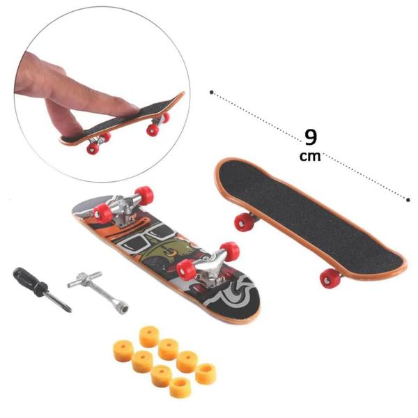 Imagem de Mini Skate De Dedo Fingerboard Com Lixa Brinquedo Infantil