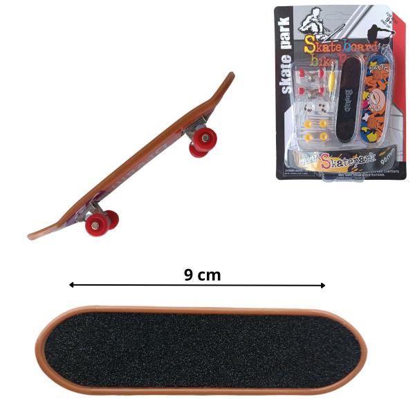 Imagem de Mini Skate de Dedo Fingerboard Lixa Infantil Com Acessórios Montar e Desmontar