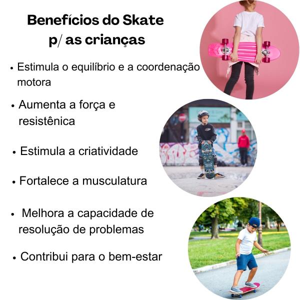 Imagem de Mini Skate Infantil Estampado Radical Até 30 Kg