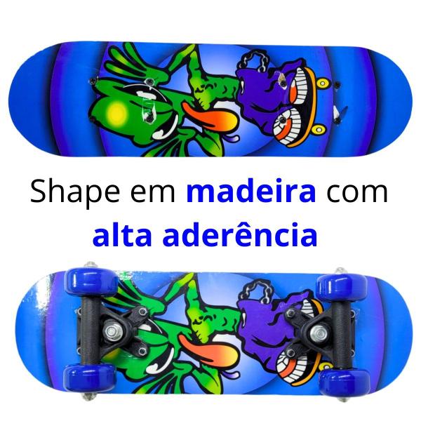 Imagem de Mini Skate Infantil Estampado Radical Até 30 Kg