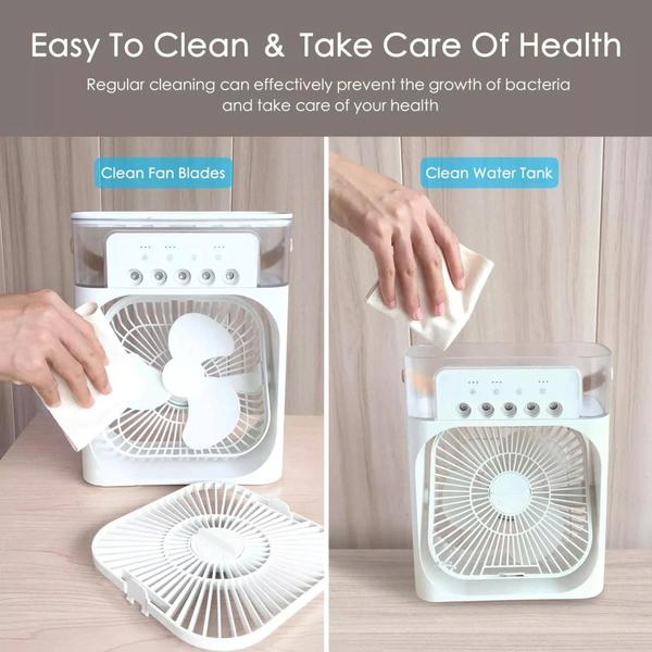Mini Smart Ar Condicionado Ventilador Refrigeração água Umidificador Climatizador Usb - Prime Imagem de Mini Smart Ar Condicionado Ventilador Refrigeração água Umidificador Climatizador Usb