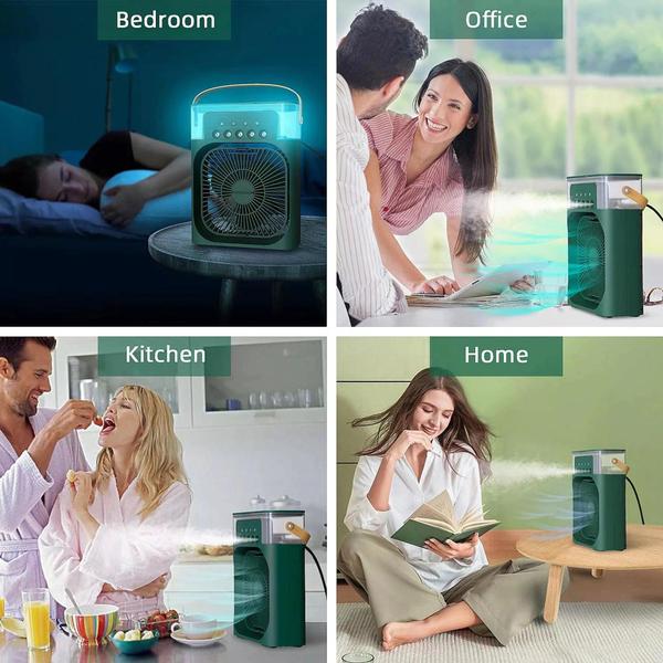Mini Smart Ar Condicionado Ventilador Refrigeração água Umidificador Climatizador Usb - Prime Imagem de Mini Smart Ar Condicionado Ventilador Refrigeração água Umidificador Climatizador Usb