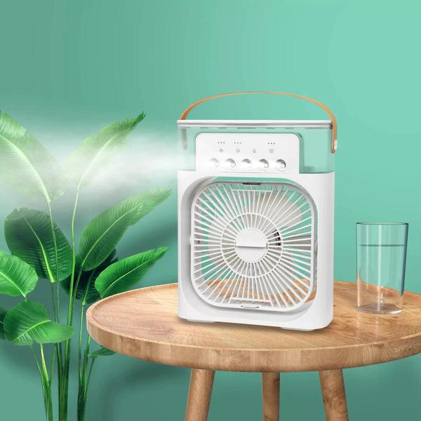 Imagem de Mini Smart Ar Condicionado Ventilador Refrigeração água Umidificador Climatizador Usb