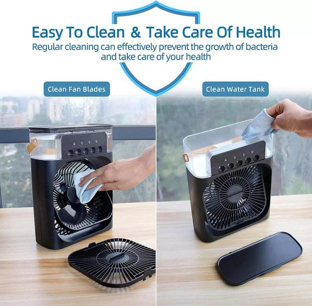 Mini Smart Ar Condicionado Ventilador Refrigeração água Umidificador Climatizador Usb - Prime Imagem de Mini Smart Ar Condicionado Ventilador Refrigeração água Umidificador Climatizador Usb