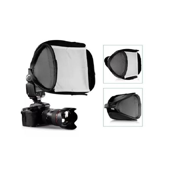 Imagem de Mini Softbox Difusor Dobrável Para Flash Speedlight Câmera