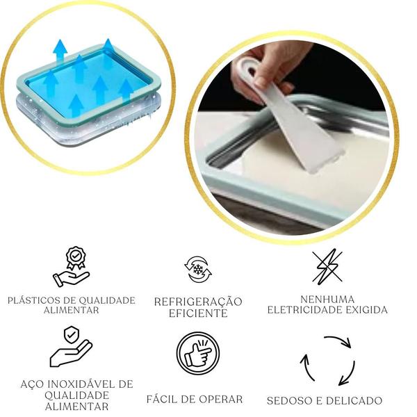 Mini Sorveteira Inox - Sorvete na Hora em Casa! - MAIZU Imagem de Mini Sorveteira Inox - Sorvete na Hora em Casa!