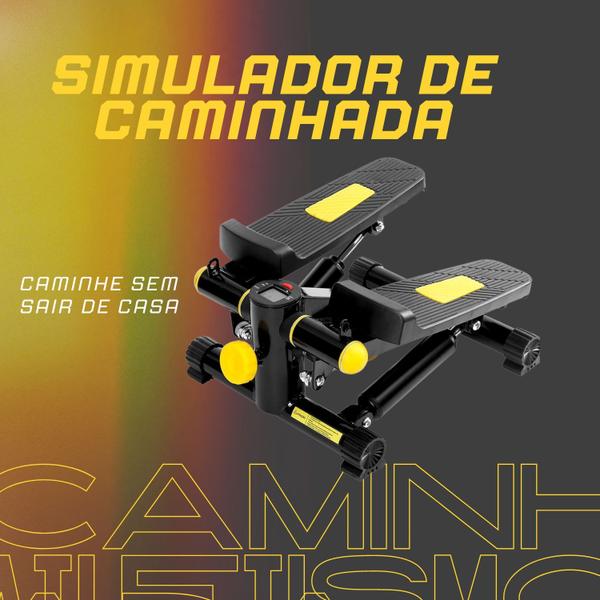 Imagem de Mini Stepper Simulador de Caminhada Monitor LCD Superfície Antiderrapante Suporta até 120kg