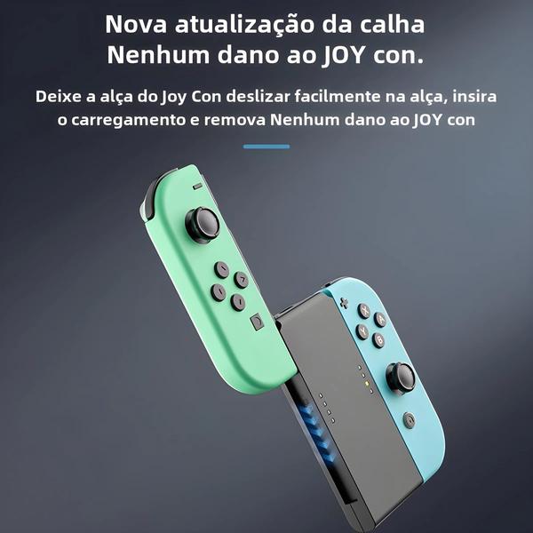 Imagem de Mini Suporte De Aperto De Carregamento Porta Tipo C Para Nintendo Switch Joycon Acessórios Estação