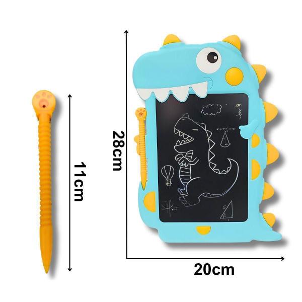 Imagem de Mini Tablet Lousa Mágica Desenho Infantil Lcd Dino ul