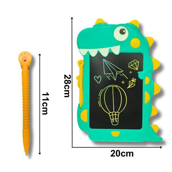 Imagem de Mini Tablet Lousa Mágica Desenho Infantil LCD Dinossauro