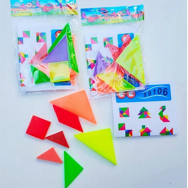 Imagem de Mini Tangram de 20 Peças para Crianças - Ideal para Lembrancinhas de Festa