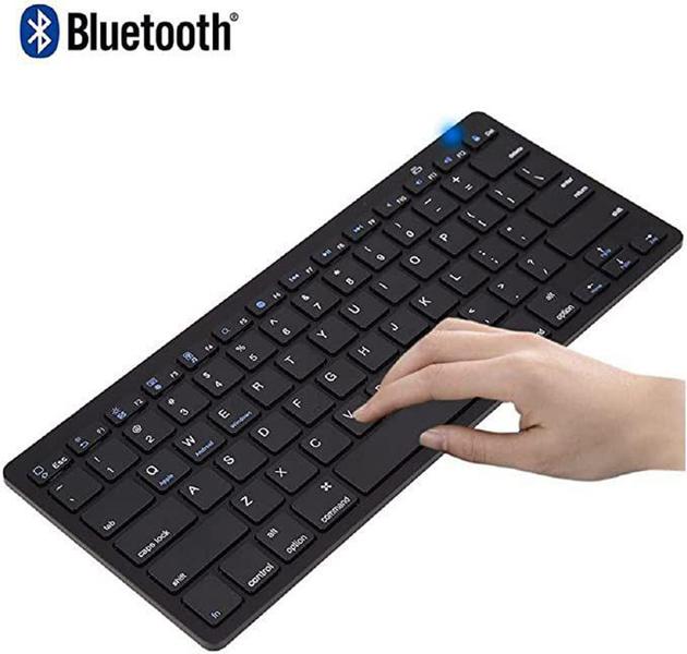 Imagem de Mini Teclado Bluetooth Sem Fio Universal para Tablet e Smartphone Celular Notebook PC - KAPBOM