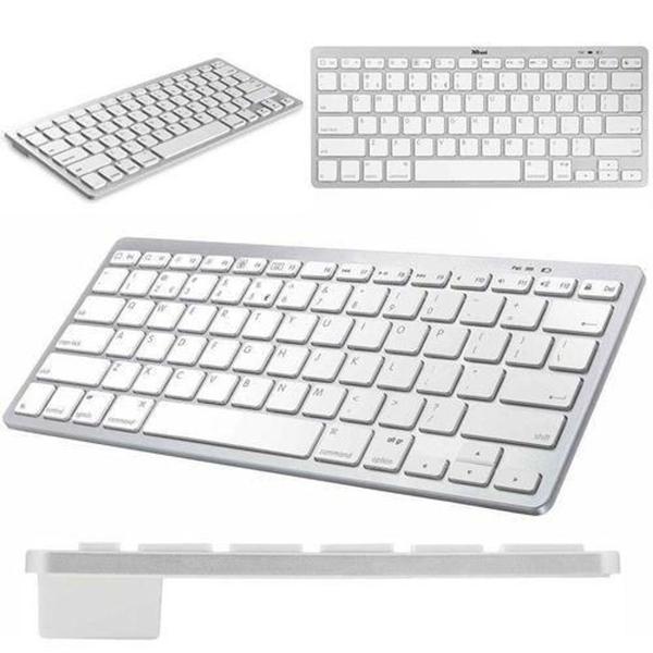 Imagem de Mini Teclado Bluetooth Sem Fio Universal para Tablet e Smartphone Celular Notebook PC - KAPBOM