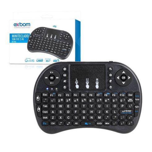 Imagem de Mini Teclado Com Touchpad Wireless 2.4g Bateria de Litio