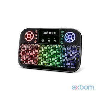 Imagem de Mini Teclado Controle para Smart TV Celular Projetor com LED 