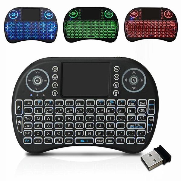 Imagem de Mini Teclado Controle Sem Fio Com Touch Para Smart Tv Pc