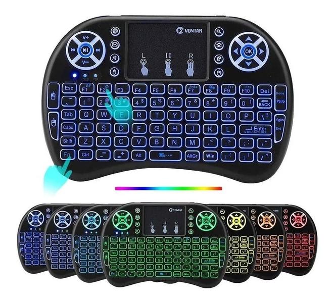 Imagem de Mini Teclado Controle Sem Fio Para Smart Tv console e Pc