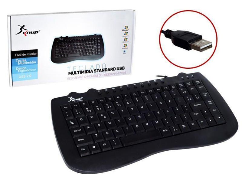 Imagem de Mini Teclado Ergonomico Multimidia KNUP KP-2008 KP-2008 KNUP