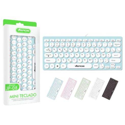 Imagem de Mini Teclado JP-08 Branco Marca Verde