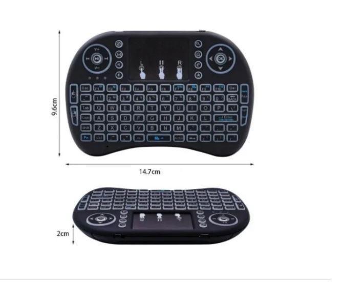 Imagem de Mini Teclado Keyboard Sem Fio Wireless Usb Tv