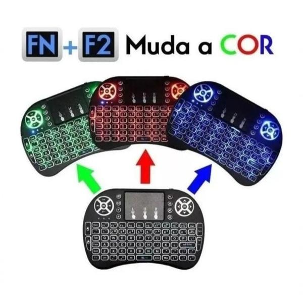 Imagem de Mini Teclado Led Controle Bluetooth Para Smart