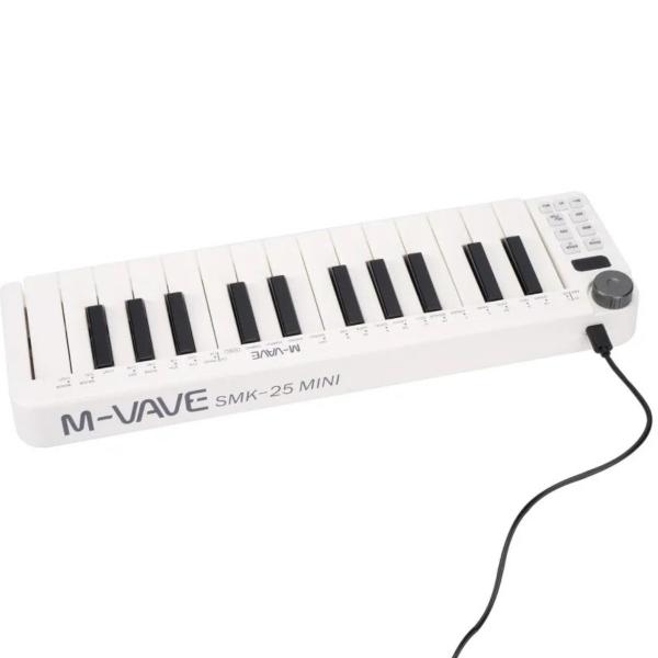 Imagem de Mini Teclado M-Vave SMK25 Mini Controlador Midi 25 Teclas