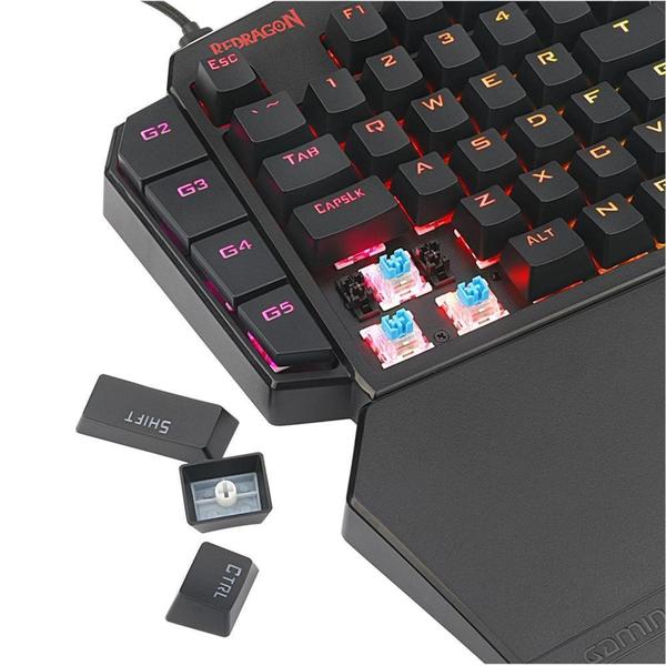 Imagem de Mini Teclado Mecânico Gamer Redragon Ida Diti, RGB, Switch Outemu Blue - K585