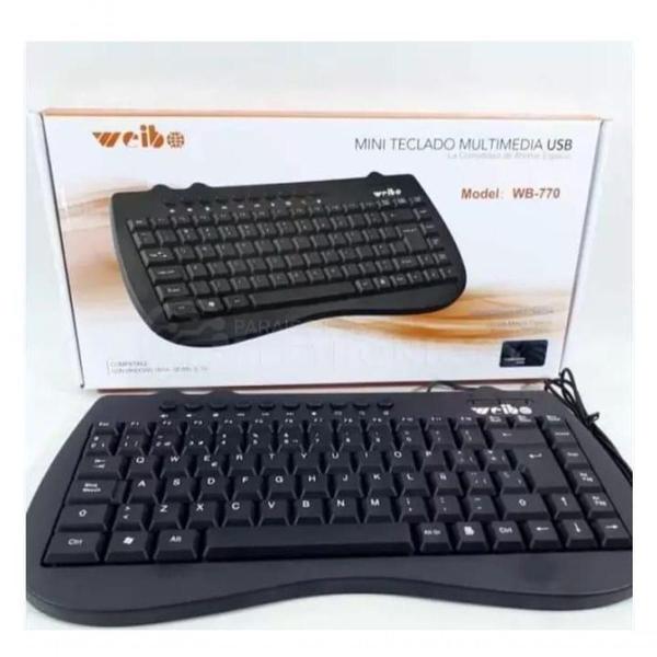 Imagem de Mini Teclado Multimedia Usb Preto