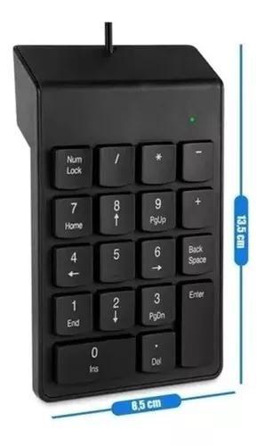 Imagem de Mini Teclado Numérico Portátil Usb 18 Teclas Pc E Notebook